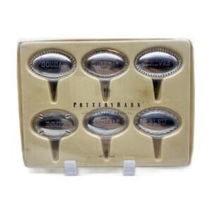 Silverplate Cheese Markers, Set of 6